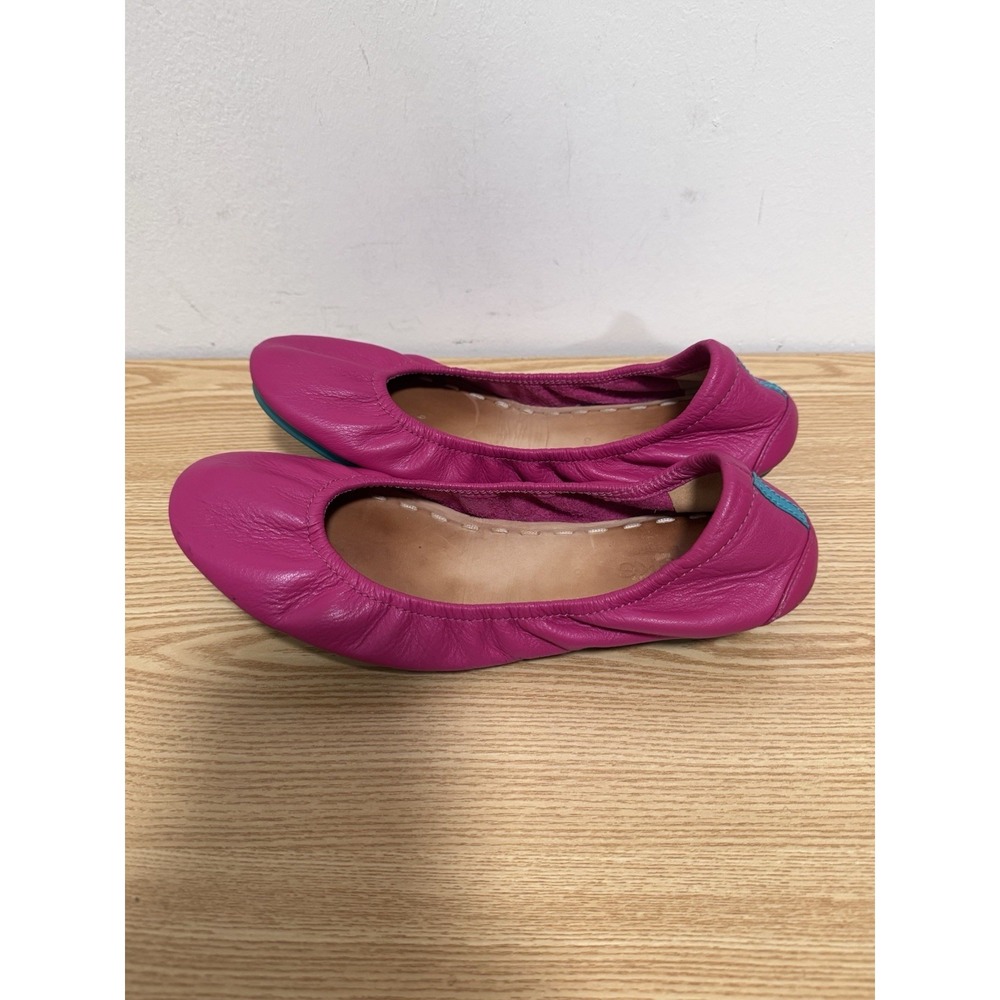 Tieks Fuchsia Pink Leather Ballet Flat Women size 8